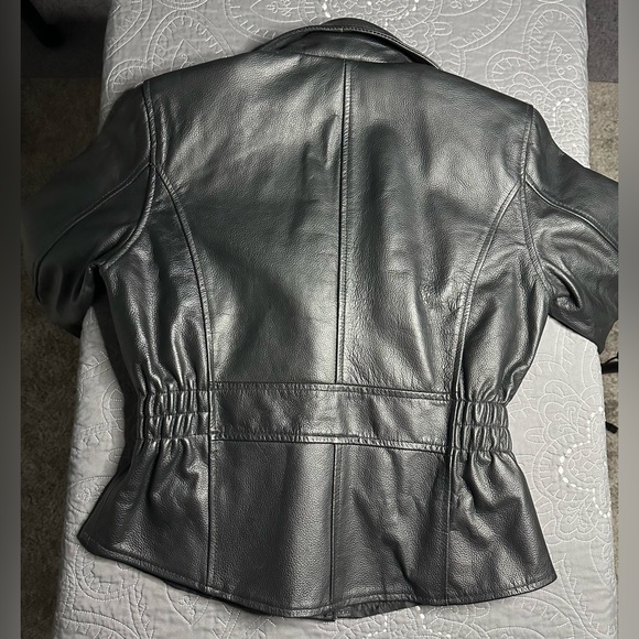 Viking Cycle Women’s Black Leather Motorcycle Jacket NWT Size Medium - Picture 13 of 14